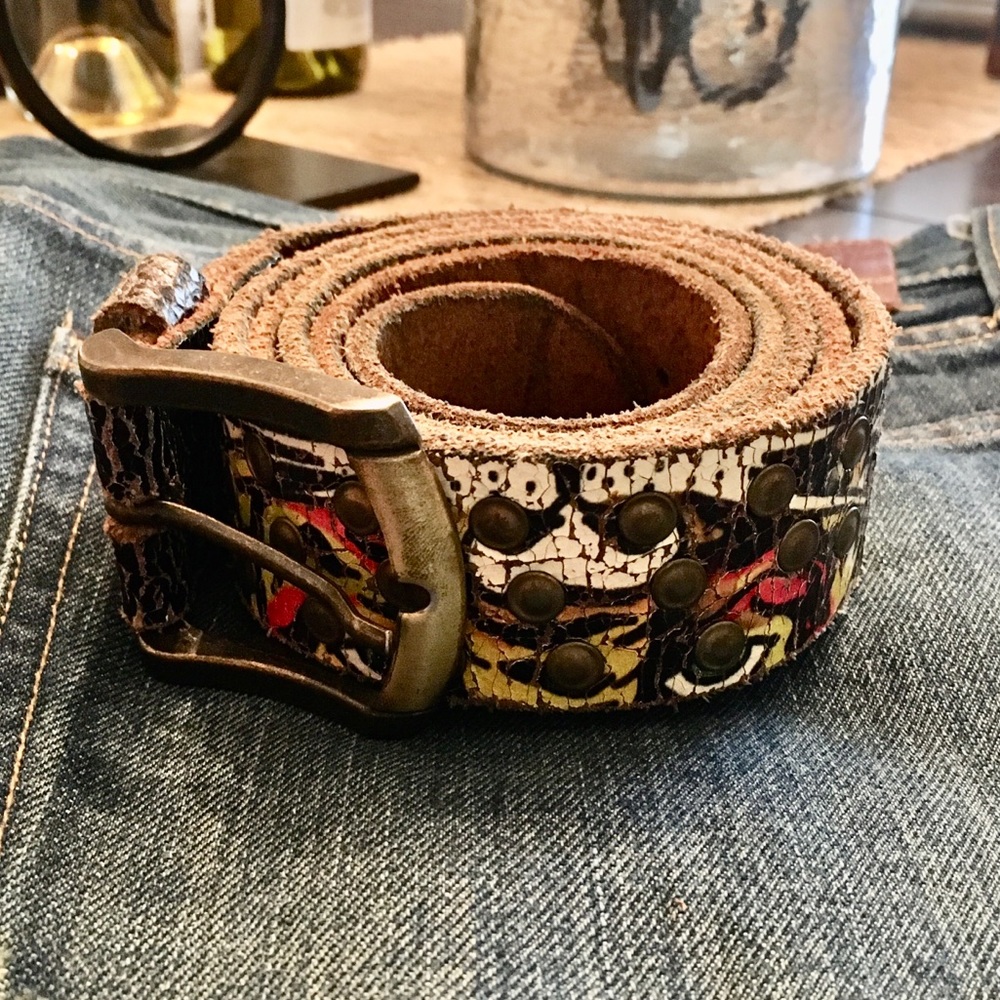 🐅 Ed Hardy Men’s Leather belt 🐯